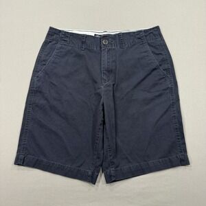 American Eagle Shorts Mens 30 Blue Chino Classic Casual Preppy Pockets City Logo